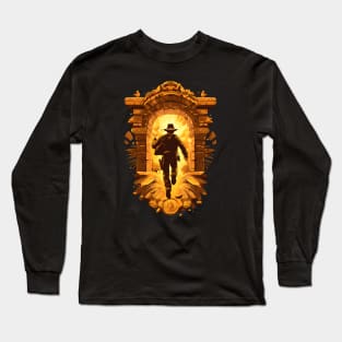 Running Towards an Ancient Archway - Indy Long Sleeve T-Shirt